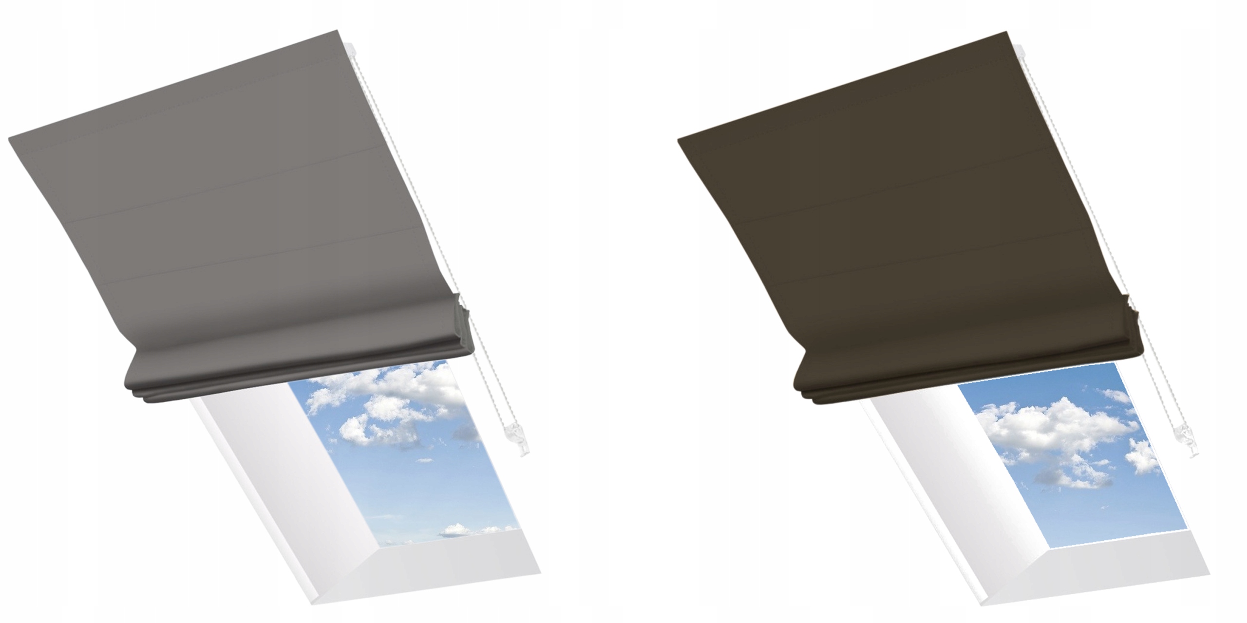 Roleta Rzymska Dachowa na Wymiar 12 Kolorów