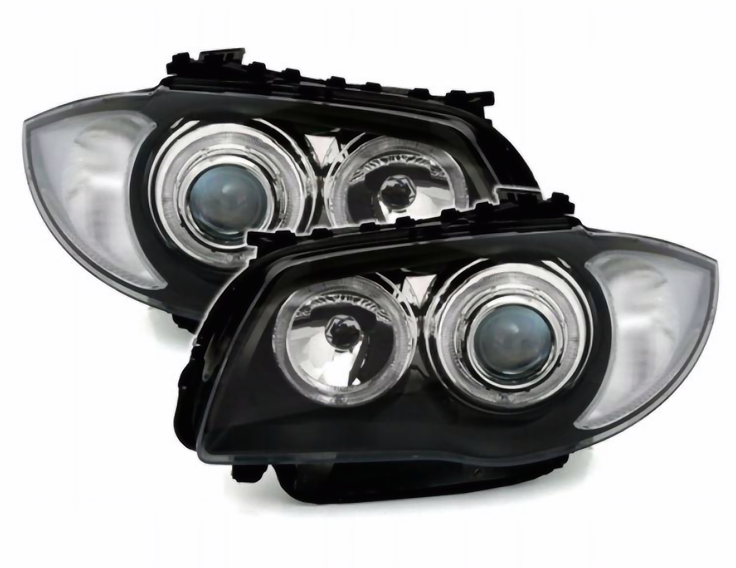 Nowe LAMPY Reflektory Do  BMW E87 E81 Od 2004 Do 2011 BIAŁE RINGI LED DEPO