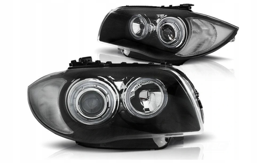 Nowe LAMPY Reflektory Do  BMW E87 E81 Od 2004 Do 2011 BIAŁE RINGI LED DEPO