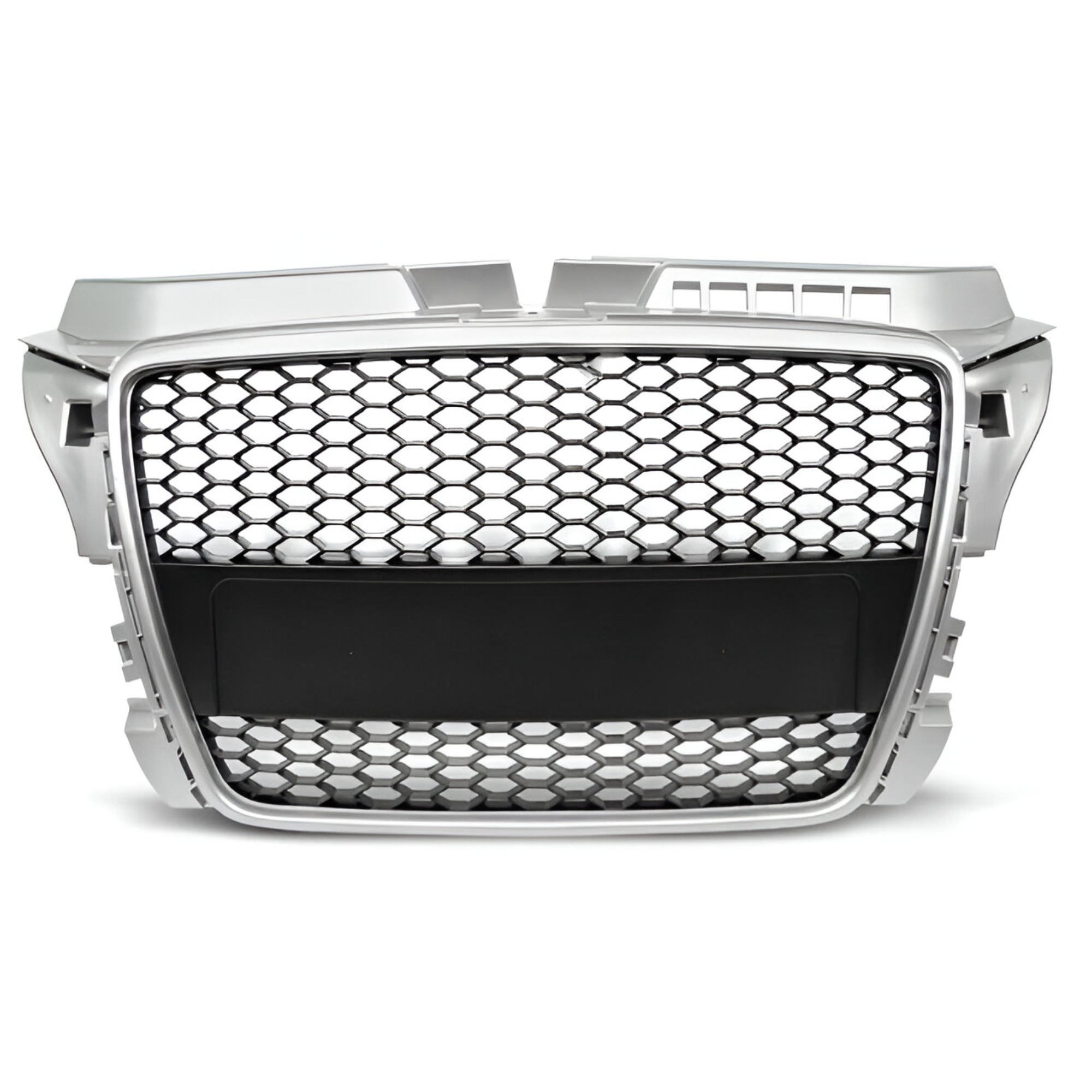 PIĘKNY  Grill Atrapa Do AUDI A3 8P Od 2008 Do 2012 RS-TYPE SILVER Black