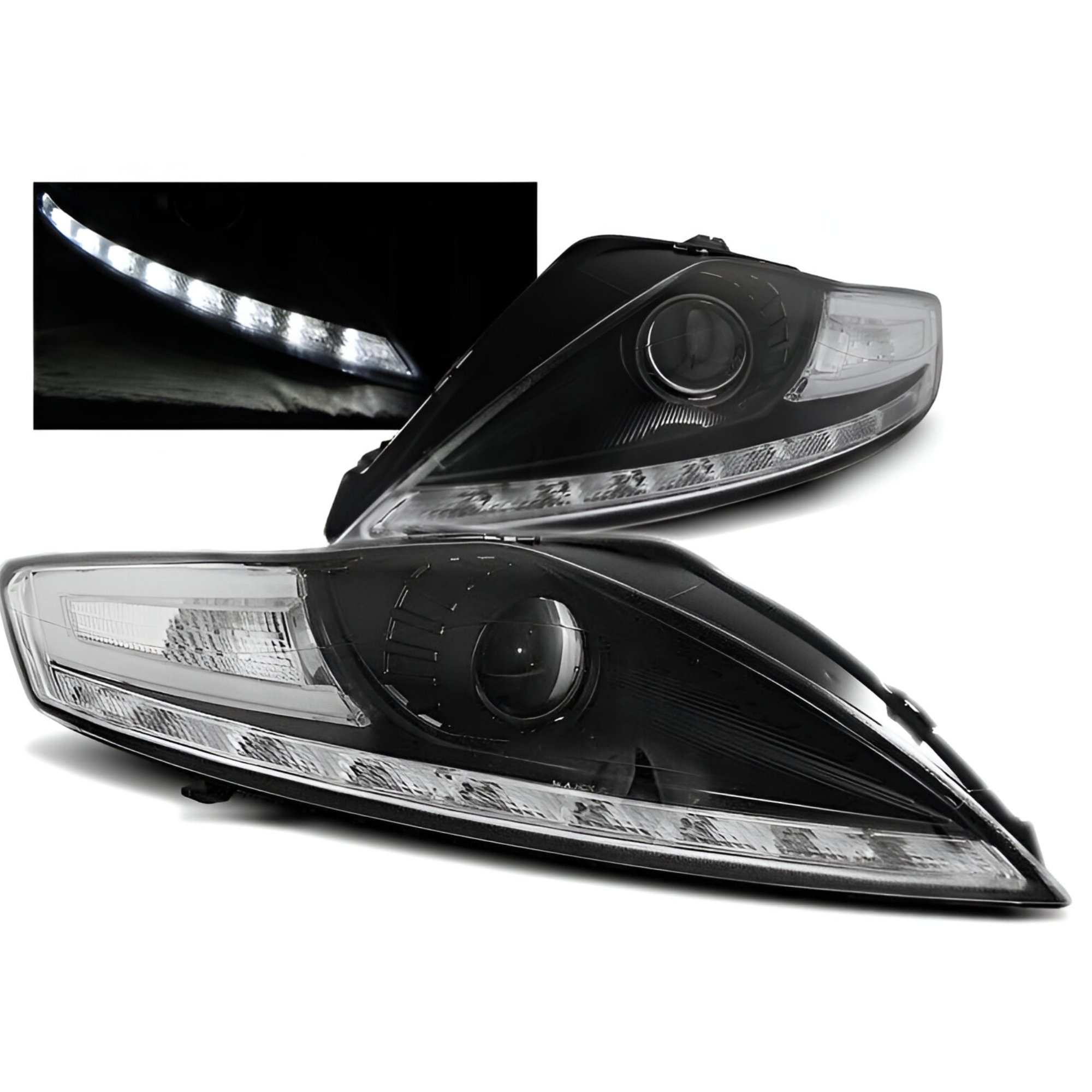 Lampy Reflektory FORD MONDEO OD 2007 DO 2011 DAYLIGHT LED SOCZEWKI