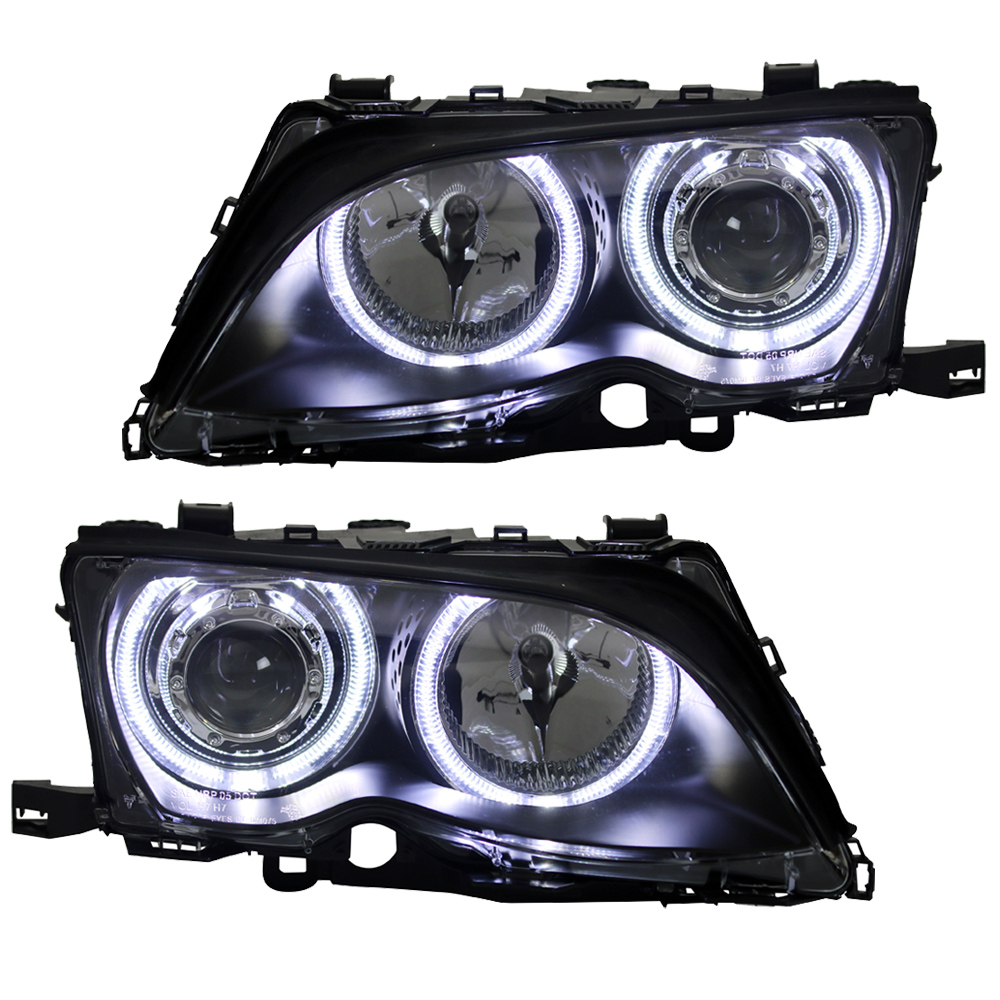 Lampy Reflektory BMW E46 01-05r BIAŁE RINGI CCFL
