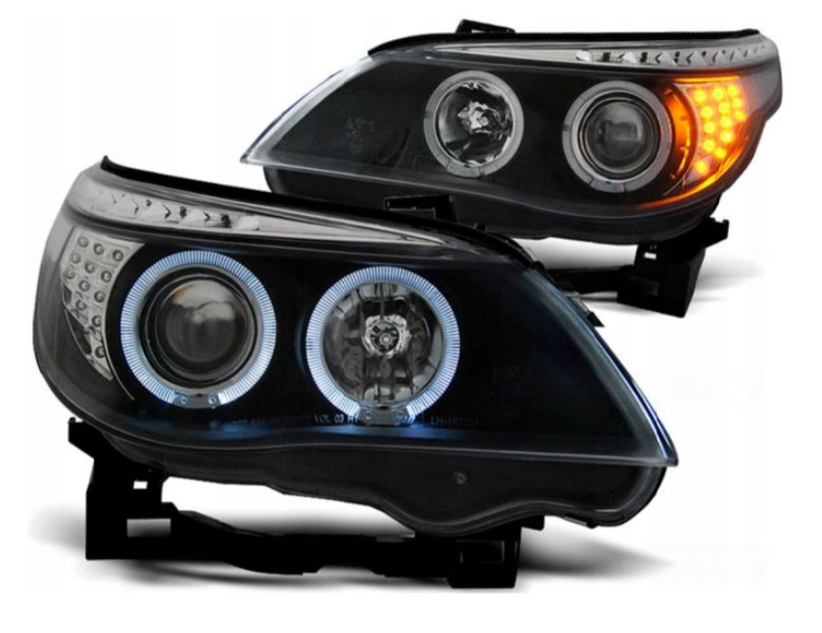 NOWE Lampy Reflektory Do BMW E60/E61 Od 2003 Do 2007 LED KIERUNKOWSKAZ  +H1