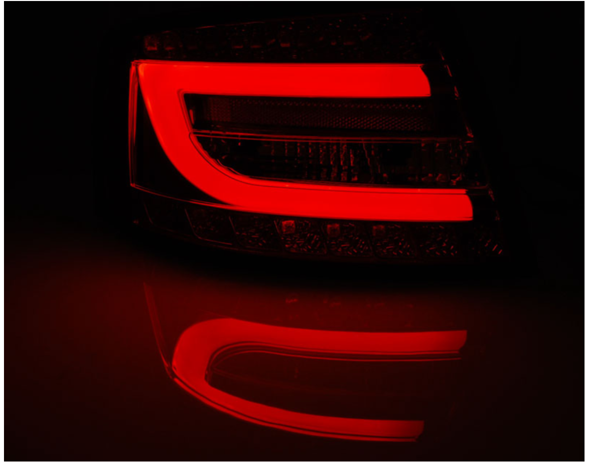 Lampy Do AUDI A6 SEDAN  Od 2004 Do 208 LED BAR SMOKE Wtyczka na 7 PINÓW