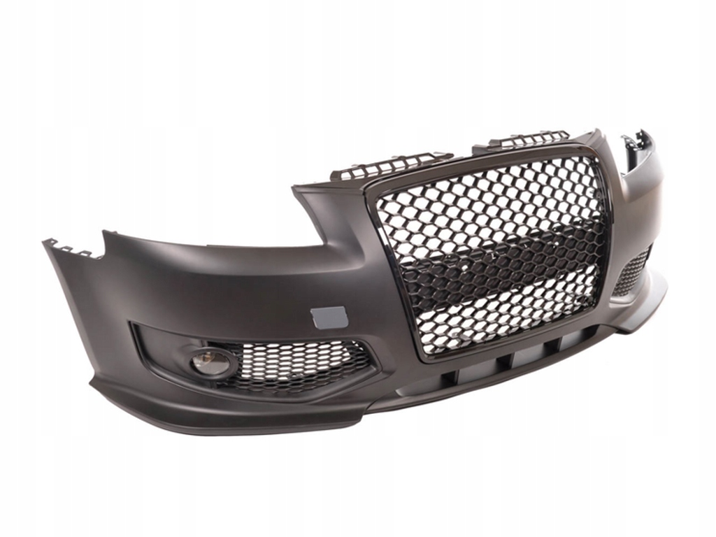 ZDERZAK PRZEDNI RS3 + GRILL+HALOGENY DO AUDI A3 8P OD 2005 DO 2008 Roku