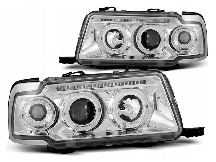 LAMPY REFLEKTORY Do AUDI 80 B4 OD 1991 DO 1996 Roku RINGI LED CHROM