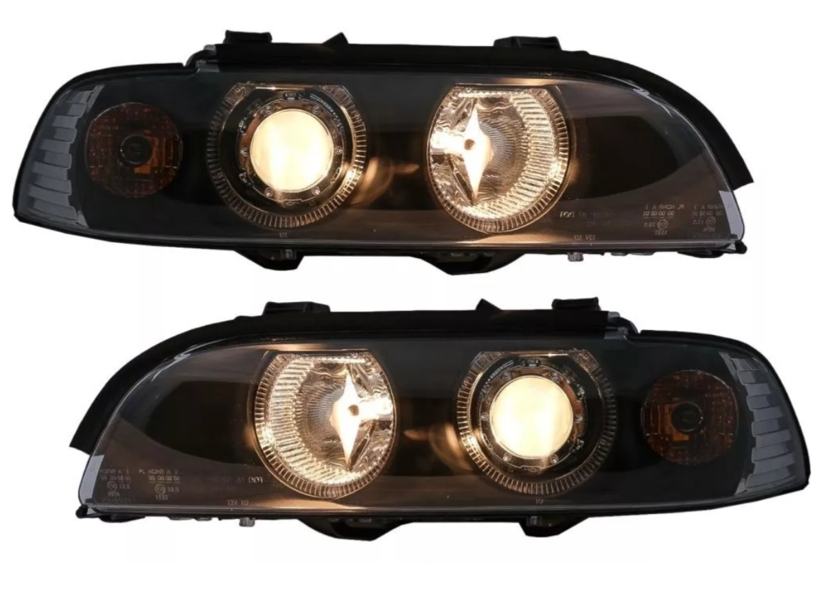 Nowe Lampy Reflektory Do BMW e39 OD 1995 DO 2003 SOCZEWKIK RINGI H7 ATEST