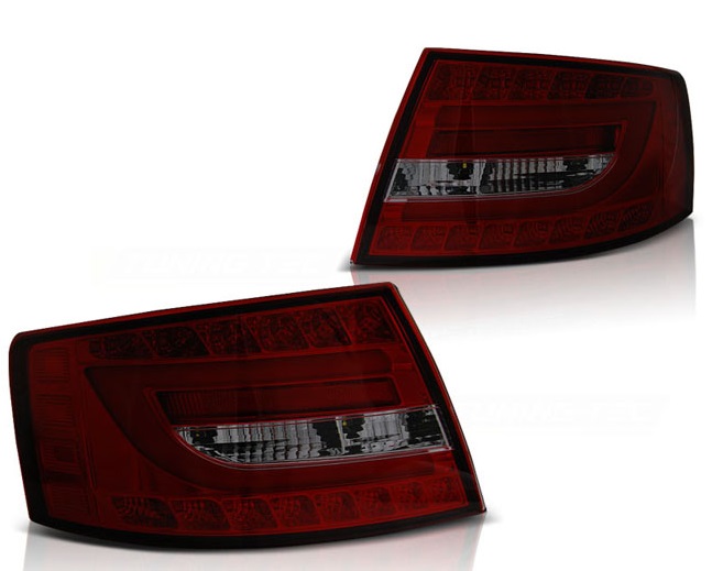 Lampy Do AUDI A6 SEDAN  Od 2004 Do 208 LED BAR SMOKE Wtyczka na 7 PINÓW