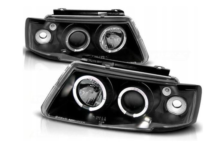 LAMPY REFLEKTORY DO VW PASSAT B5 OD 1996 DO 2000 Roku RINGI LED SOCZEWKI