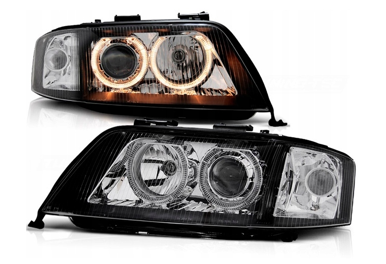 Lampy Reflektory AUDI A6 C5 1997 - 2001 DEPO Soczewki ŻARÓWKI H7 Gratis