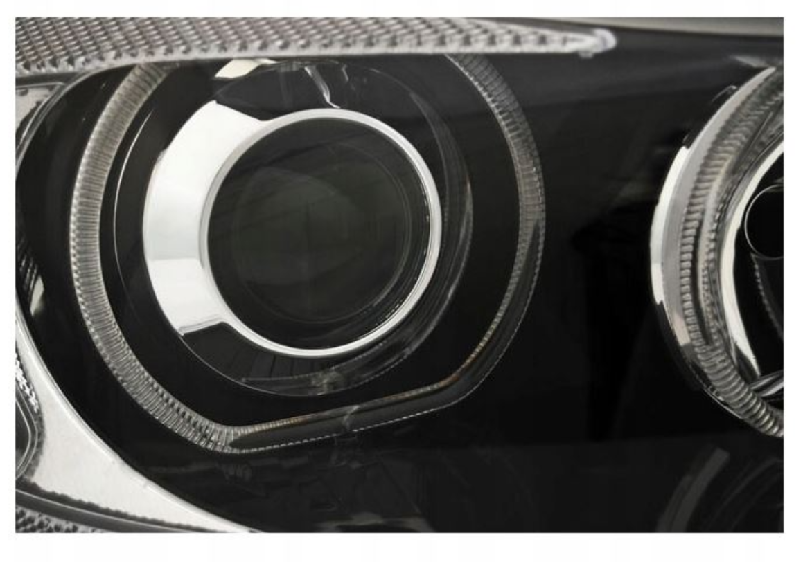 Reflektory BMW E90 E91 2005-2011 BIAŁE Ringi LED H7 DEPO - Oryginalne Lampy