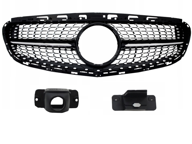 Grill MERCEDES W212 E 13-16 E43 AMG LOOK BLACK