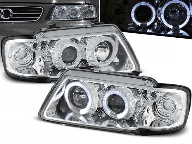REFLEKTORY LAMPY DO AUDI A3 8L OD 1996 DO 2000 Roku  SOCZEWKI RINGI
