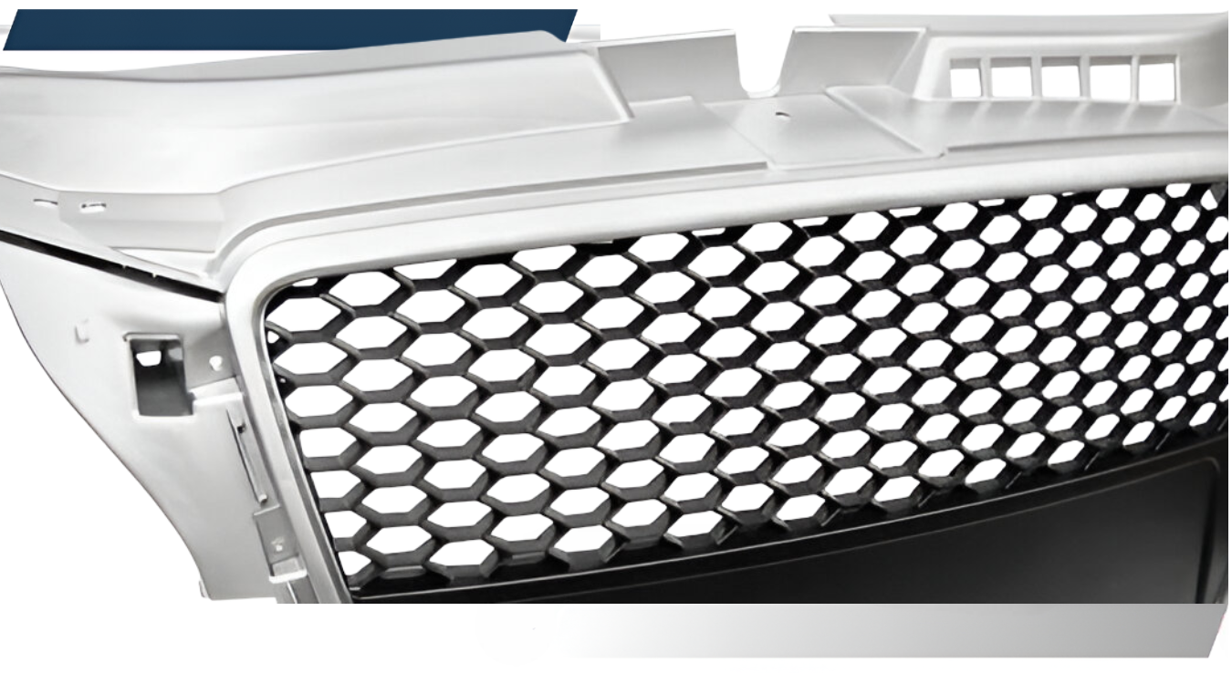 PIĘKNY  Grill Atrapa Do AUDI A3 8P Od 2008 Do 2012 RS-TYPE SILVER Black