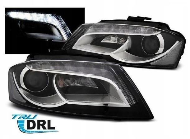 LAMPY Reflektory DO AUDI A3 8P OD 2008 DO 2012 Roku DO JAZDY  DZIENNEJ DEPO