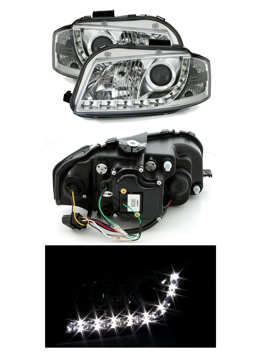 Lampy Reflektory AUDI A3 8P 03-08 DAYLIGHT LED