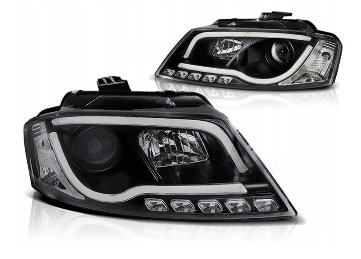 LAMPY REFLEKTORY Do  AUDI A3 8P 8PA OD .2008 DO 2012 Roku Do JAZDY DZIENNEJ