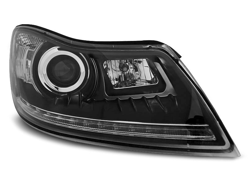 LAMPY REFLEKTORY SKODA OCTAVIA II 09-12 DAYLIGHT BLACK LED