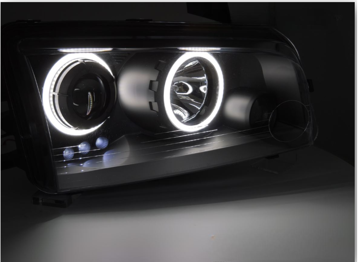 Nowe REFLEKTORY Lampy Do DODGE CHARGER LX Od 2006 Do 2010 RINGI + Żarówki