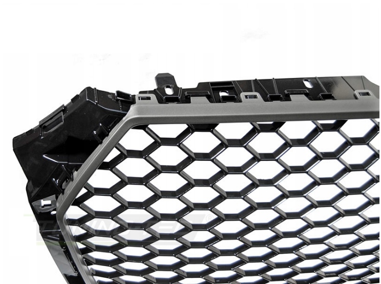 Grill Atrapa AUDI A4 B9 15- MATOWY SZARY RS-STYLE
