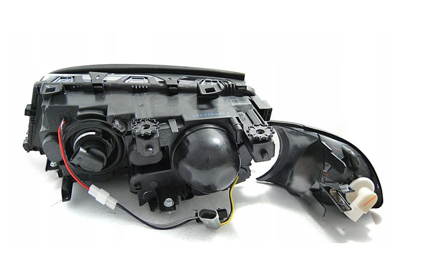 Lampy REFLEKTORY Do BMW E46 1999-2003 Rok COUPE CABRIO SOCZEWKI Ringi DEPO
