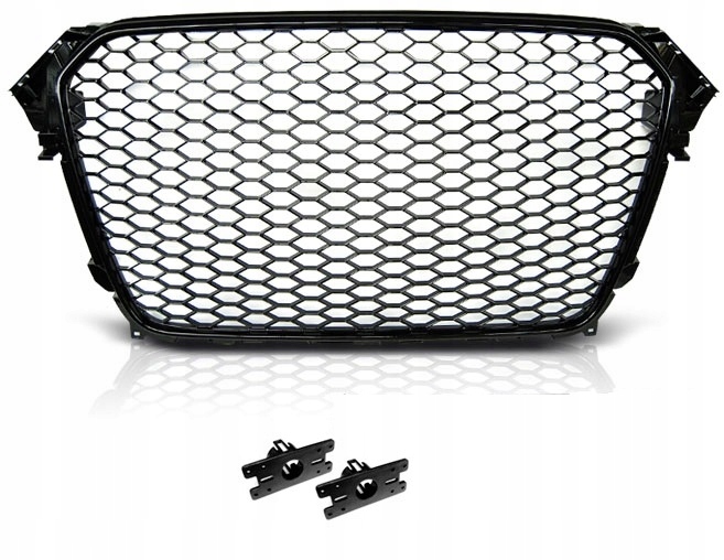 Grill ATRAPA AUDI A4 B8 Od 2011Do 2015 RS-TYPE BLACK POŁYSK
