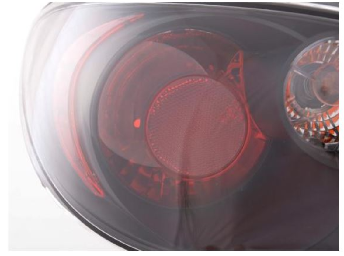 NOWE Lampy Tylne Do PEUGEOT 206 HATCHBACK OD 10.1998Roky BLACK Atest