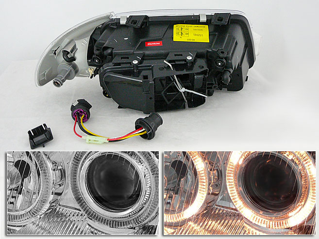 Lampy Reflektory do AUDI A4 11.94-12.98 DEPO RINGI