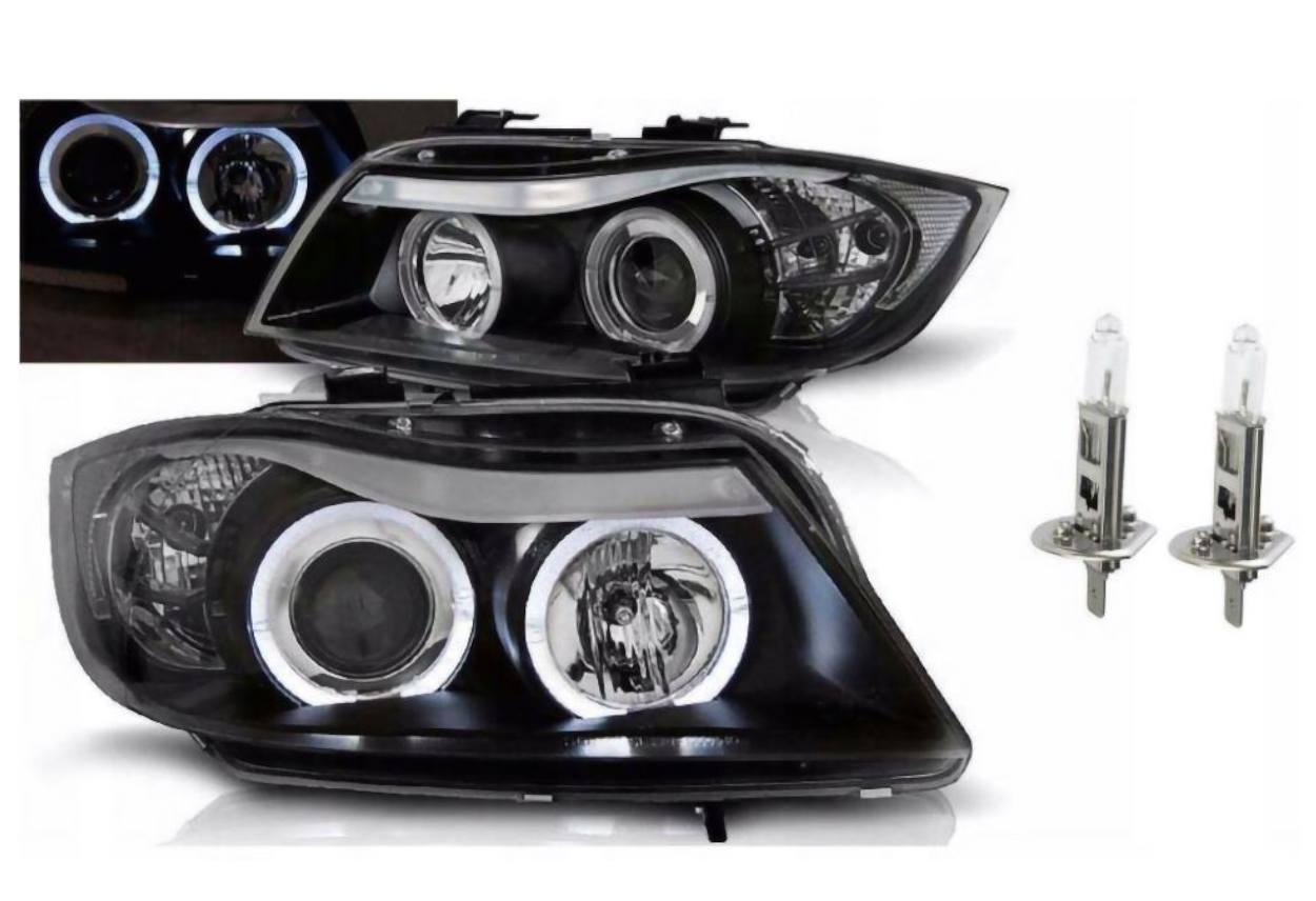 Lampy Reflektory BMW E90 E91 2005 -2008 Ringi LED Oświetl swoją drogę