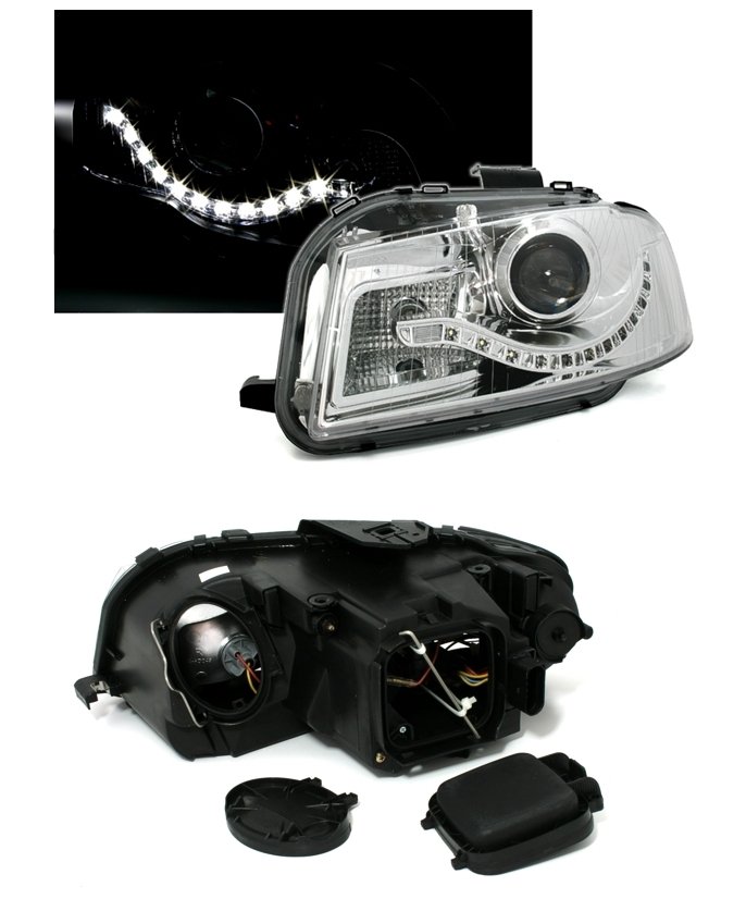 Lampy Reflektory AUDI A3 8P 03-08 DAYLIGHT BIXENON