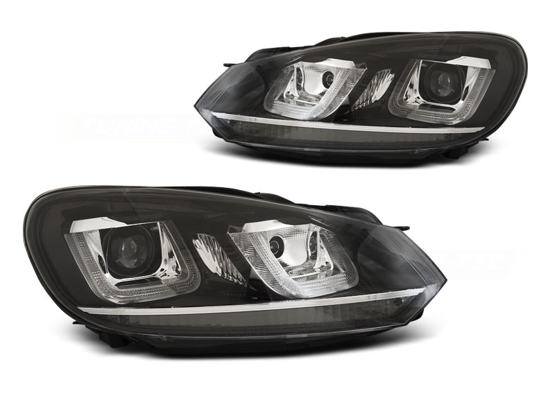 Lampy Reflektory GOLF VI 6 08-12 U-TYPE DRL SILVER