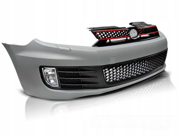 ZDERZAK PRZEDNI GTI STYLE + HALOGENY DO VW GOLF 6 VI