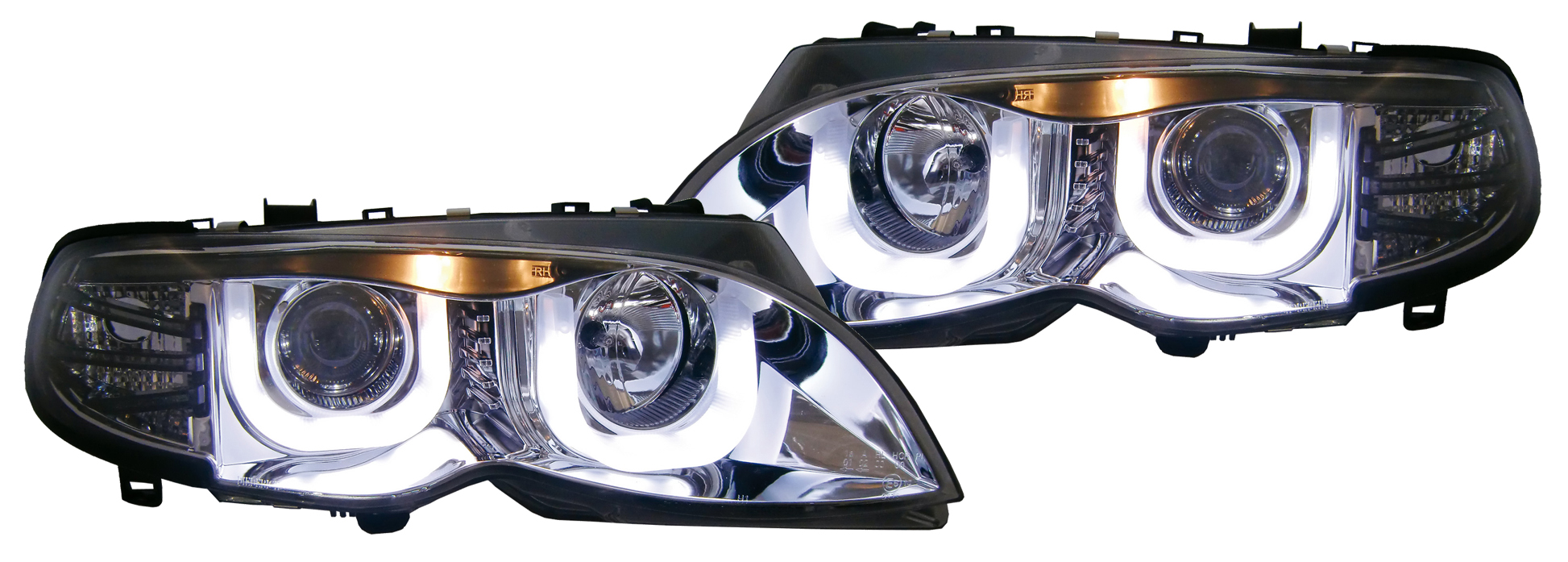 Lampy LED 3D U-Style BMW E46 01-05 H1 GRATIS
