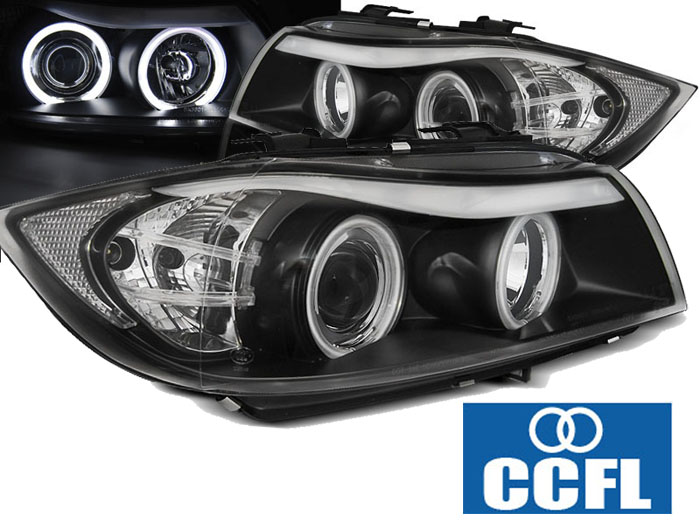 Lampy Reflektory Do BMW E90/E91 OD 2005 DO 2008 Roku BIAŁE RINGI CCFL