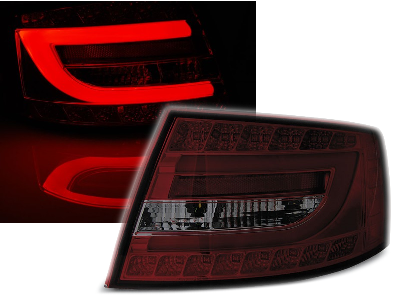 Lampy Do AUDI A6 SEDAN  Od 2004 Do 208 LED BAR SMOKE Wtyczka na 7 PINÓW
