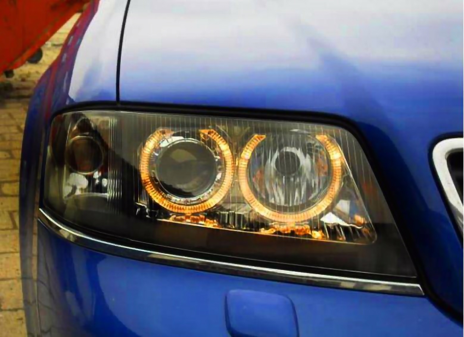 Lampy Reflektory AUDI A6 C5 1997 - 2001 DEPO Soczewki ŻARÓWKI H7 Gratis