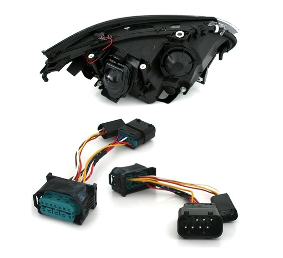 Reflektory Lampy BMW E60 E61 04-07 BIAŁE RINGI LED