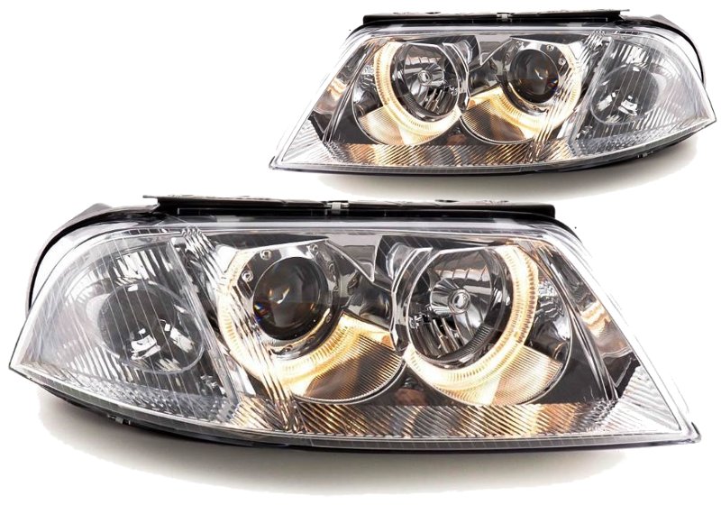 LAMPY REFLEKTORY DO VW PASSAT B5 FL 3BG Od 2000 DO 2005 Roku RINGI SOCZEWKI