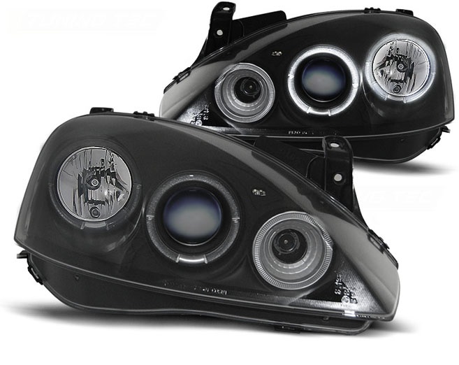 Lampy Reflektory OPEL CORSA C 00-06 RINGI LED