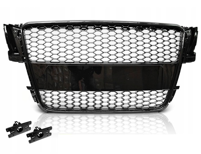 Grill ATRAPA AUDI A5 07-11 RS-Style CZARNY POŁYSK