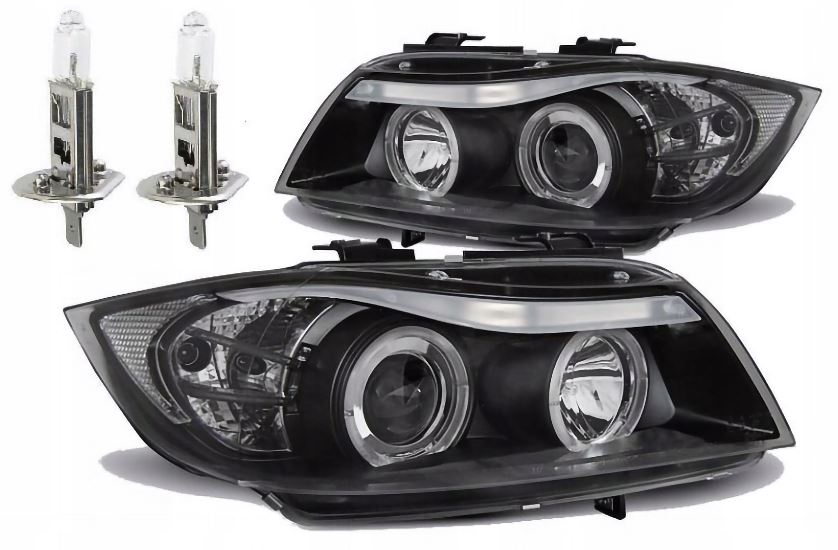 Lampy Reflektory BMW E90 E91 2005 -2008 Ringi LED Oświetl swoją drogę
