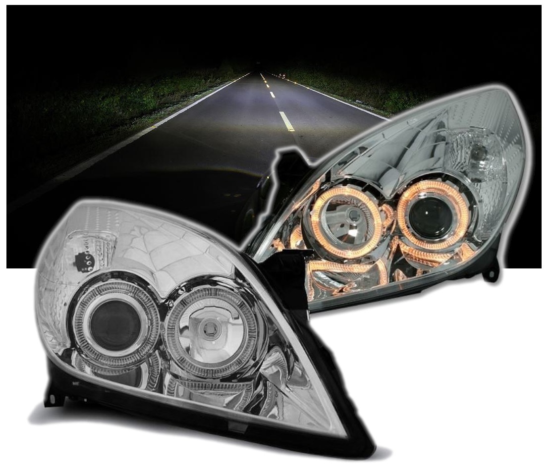 Lampy Reflektory OPEL VECTRA C SIGNUM Od 2005 Do 2008 RINGI DEPO Soczewki