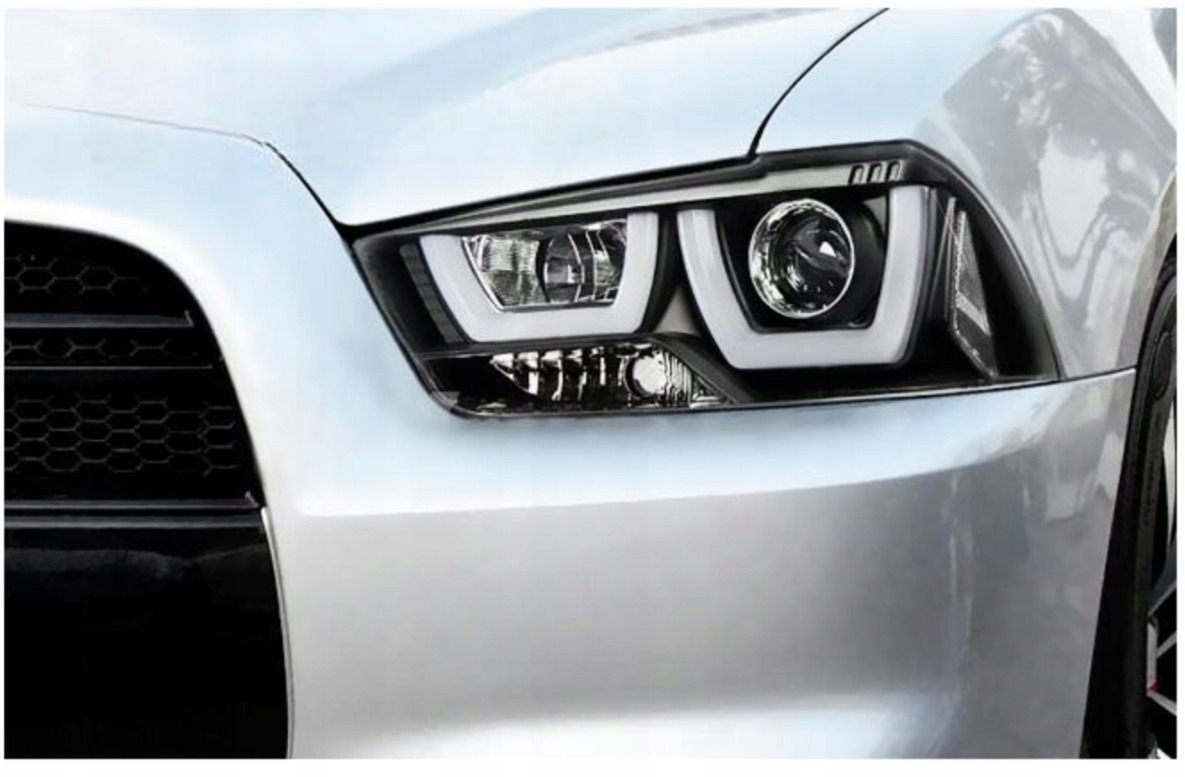 NOWE LAMPY Reflektory Do DODGE CHARGER LX II Od 2011Do 2015 RINGI LED 3D