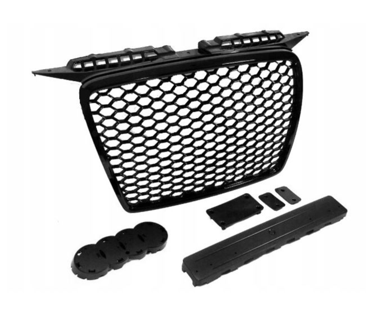 NOWY Grill Atrapa RS LOOK Audi A3 8P Od 2005 Do 2008 POŁYSK PLASTER MIODU