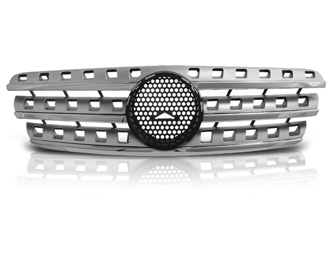 Grill MERCEDES W163 98-05 AMG LOOK CHROME-SILVER