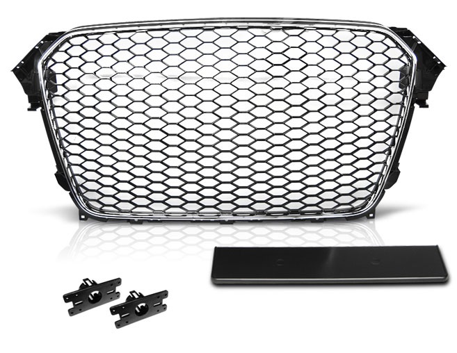 Grill ATRAPA AUDI A4 B8 11-15 RS-TYPE CHROME