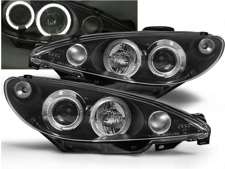 LAMPY REFLEKTORY Do PEUGEOT 206 OD 1998 DO 2002 SOCZEWKI ŻARÓWKI H1 GRATIS