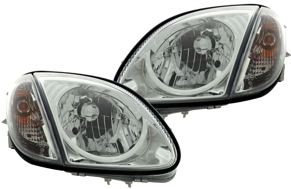 LAMPY + KIERUNKOWSKAZY Do MERCEDES R170 SLK Od 1996 Do 2004 Roku DEPO CHROM
