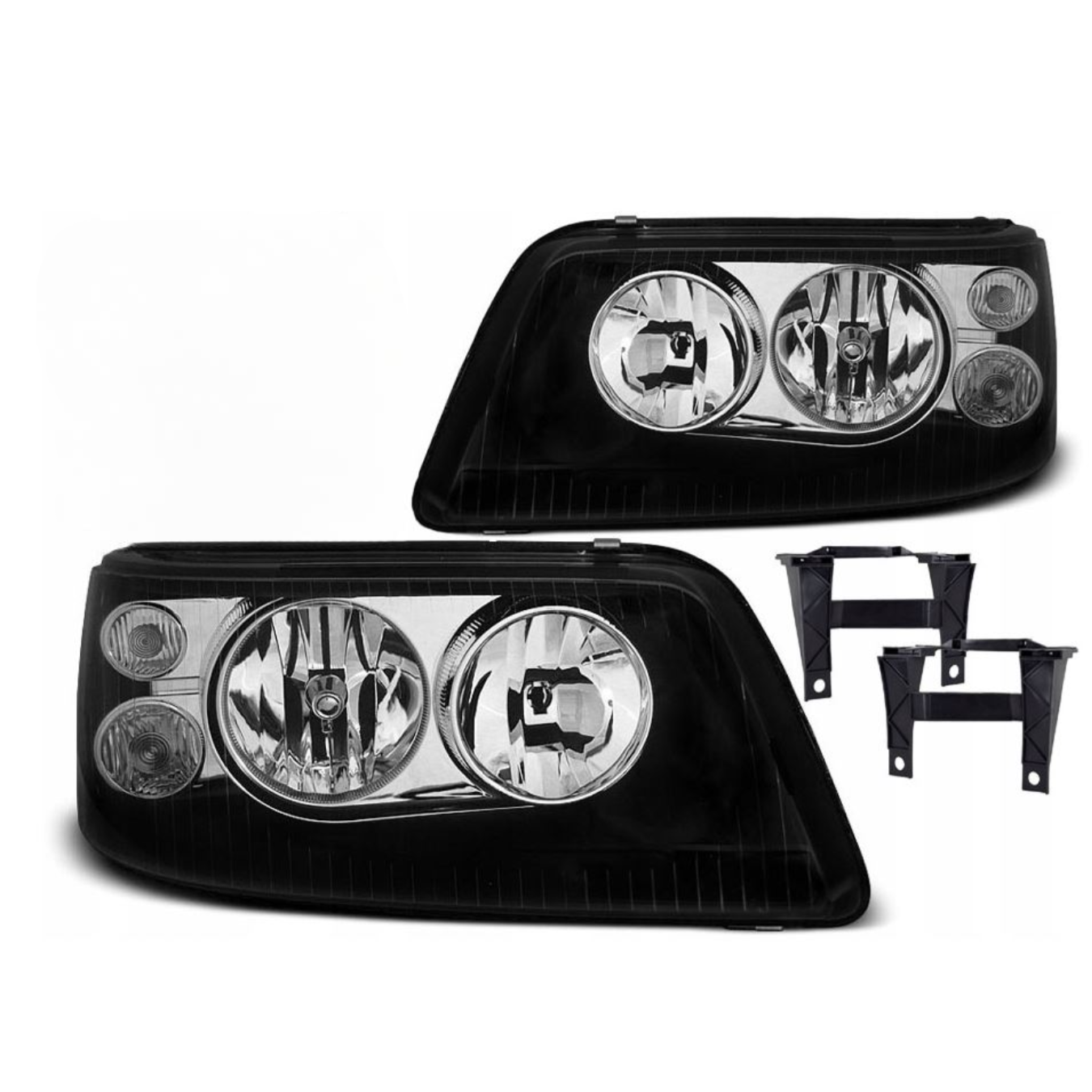 Nowe Lampy Reflektory Do VW T5 Od 2003 Do 2009 BLACK DEPO SILNICZKI GRATIS