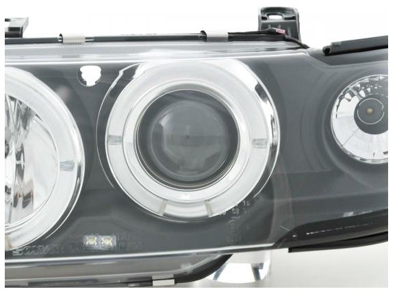 LAMPY REFLEKTORY OPEL ASTRA 1 F OD 1991 DO 1994 Roku  ANGEL EYES RINGI LED